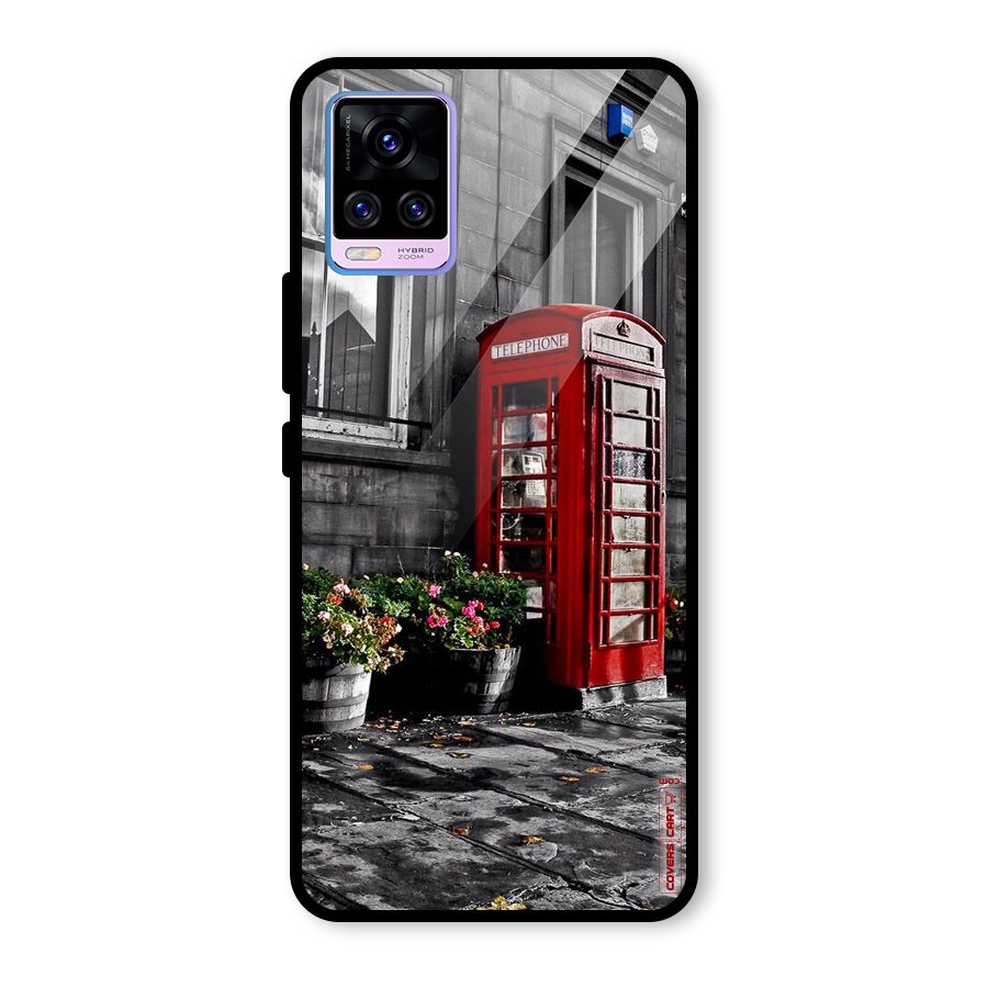 Flower And Booth Glass Back Case for Vivo V20 Pro