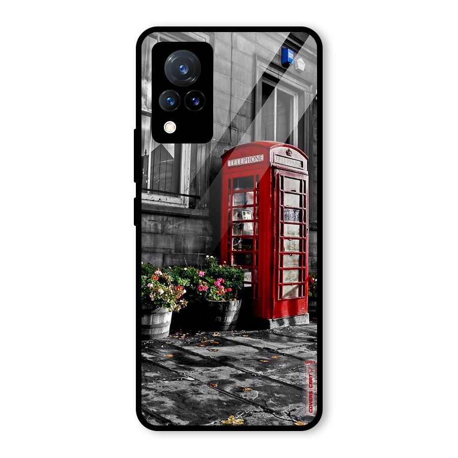 Flower And Booth Glass Back Case for Vivo V21 5G