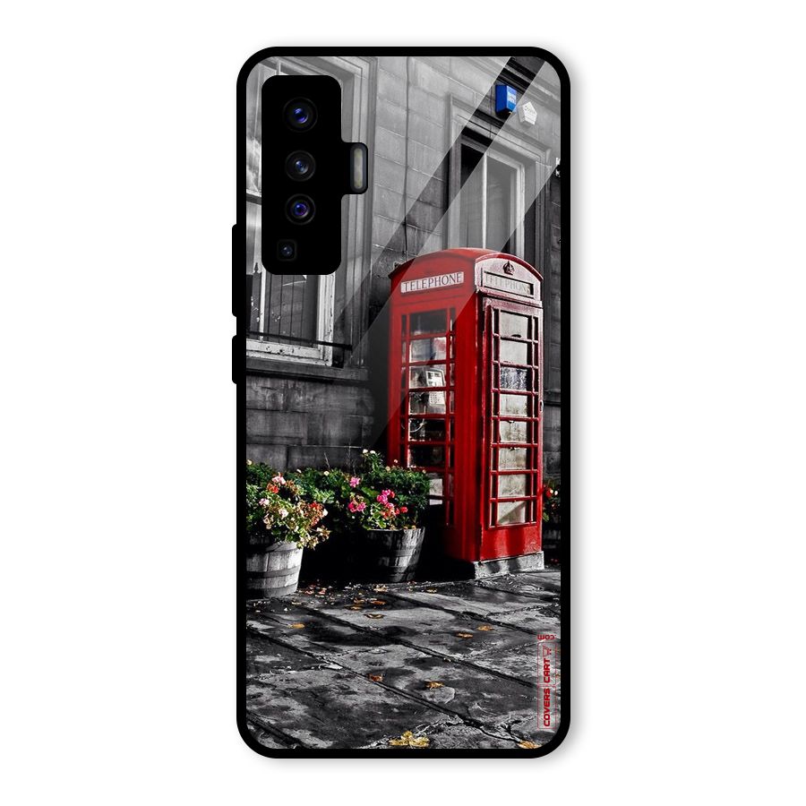 Flower And Booth Glass Back Case for Vivo X50
