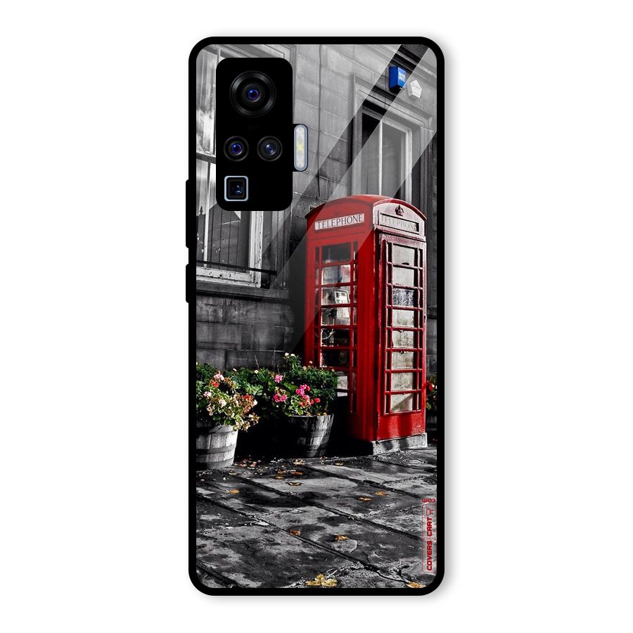 Flower And Booth Glass Back Case for Vivo X50 Pro