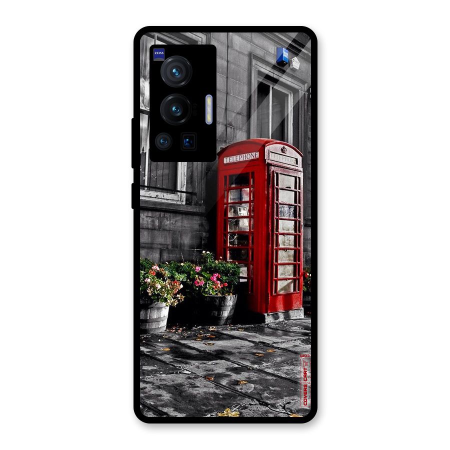 Flower And Booth Glass Back Case for Vivo X70 Pro