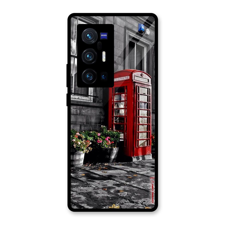 Flower And Booth Glass Back Case for Vivo X70 Pro Plus