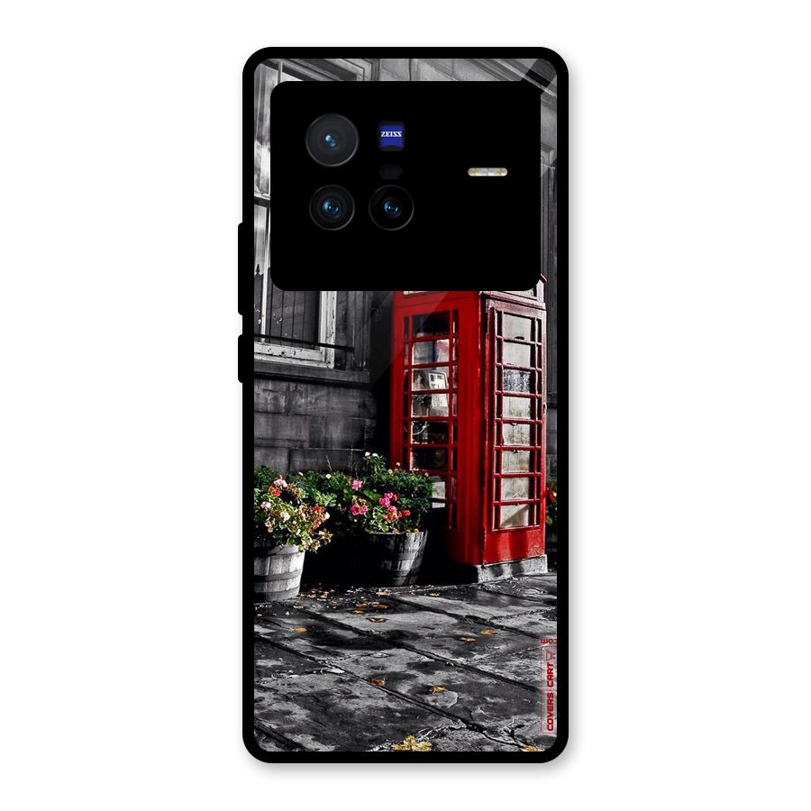 Flower And Booth Glass Back Case for Vivo X80