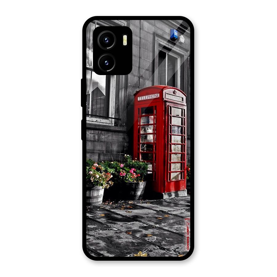 Flower And Booth Glass Back Case for Vivo Y15s