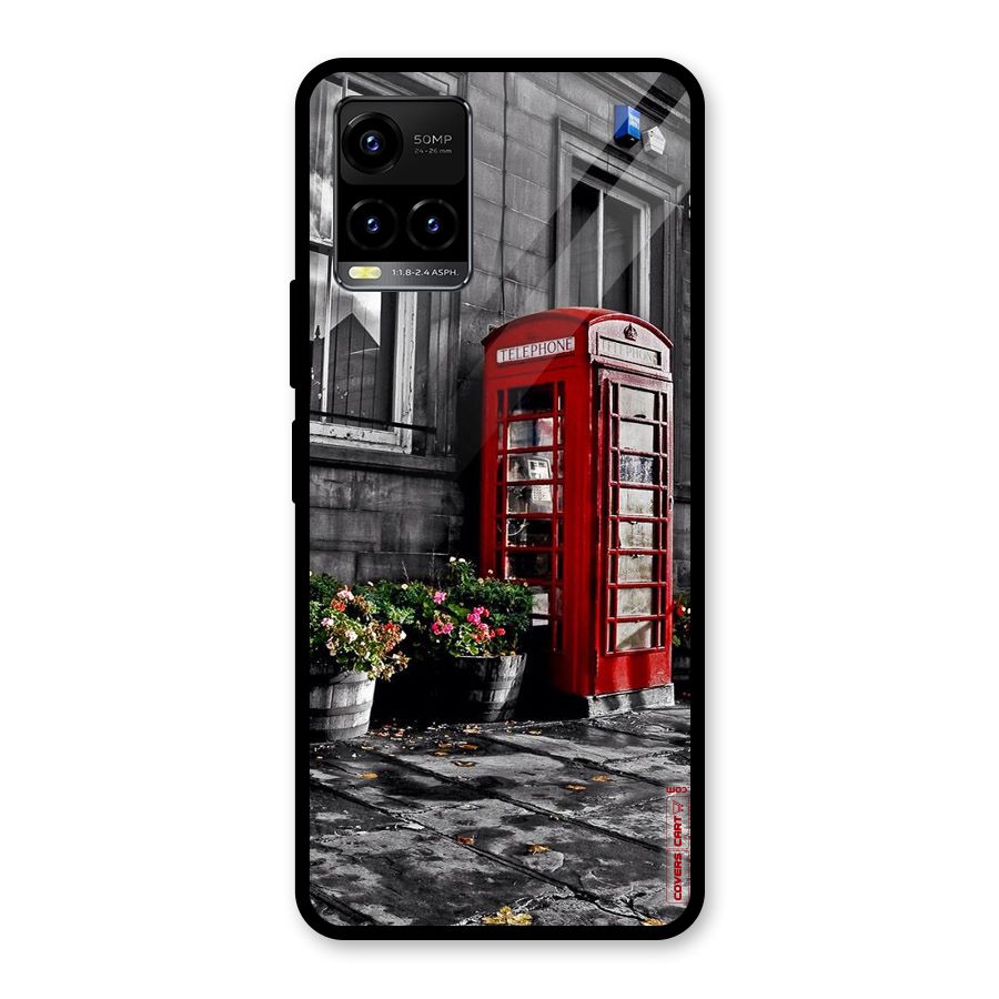 Flower And Booth Glass Back Case for Vivo Y21T