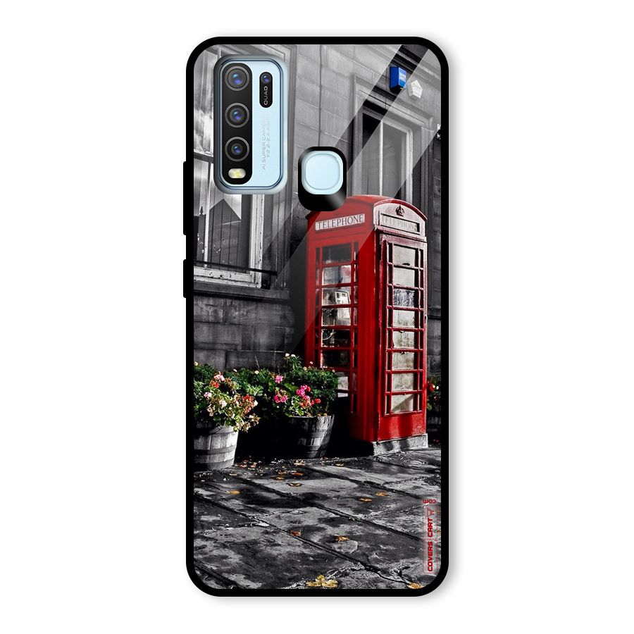 Flower And Booth Glass Back Case for Vivo Y50