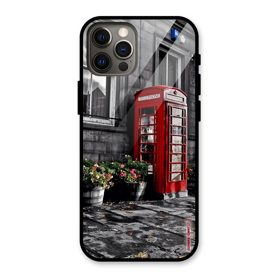 Flower And Booth Glass Back Case for iPhone 12 Pro