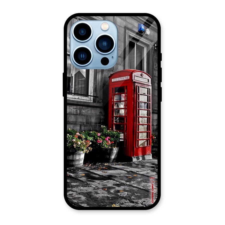 Flower And Booth Glass Back Case for iPhone 13 Pro