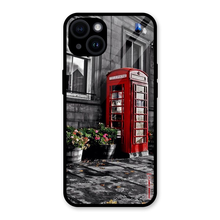 Flower And Booth Glass Back Case for iPhone 14