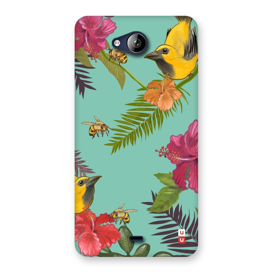 Flower Bird and Bee Back Case for Canvas Play Q355