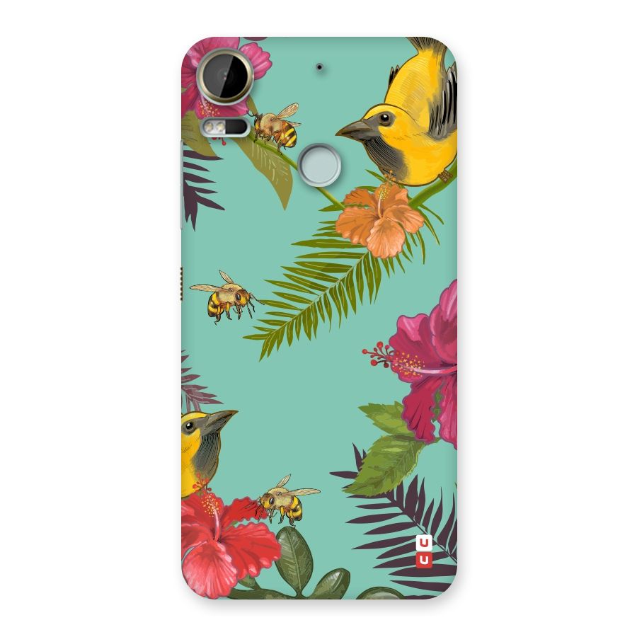 Flower Bird and Bee Back Case for Desire 10 Pro
