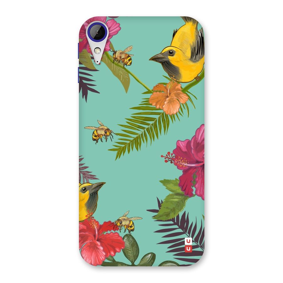 Flower Bird and Bee Back Case for Desire 830