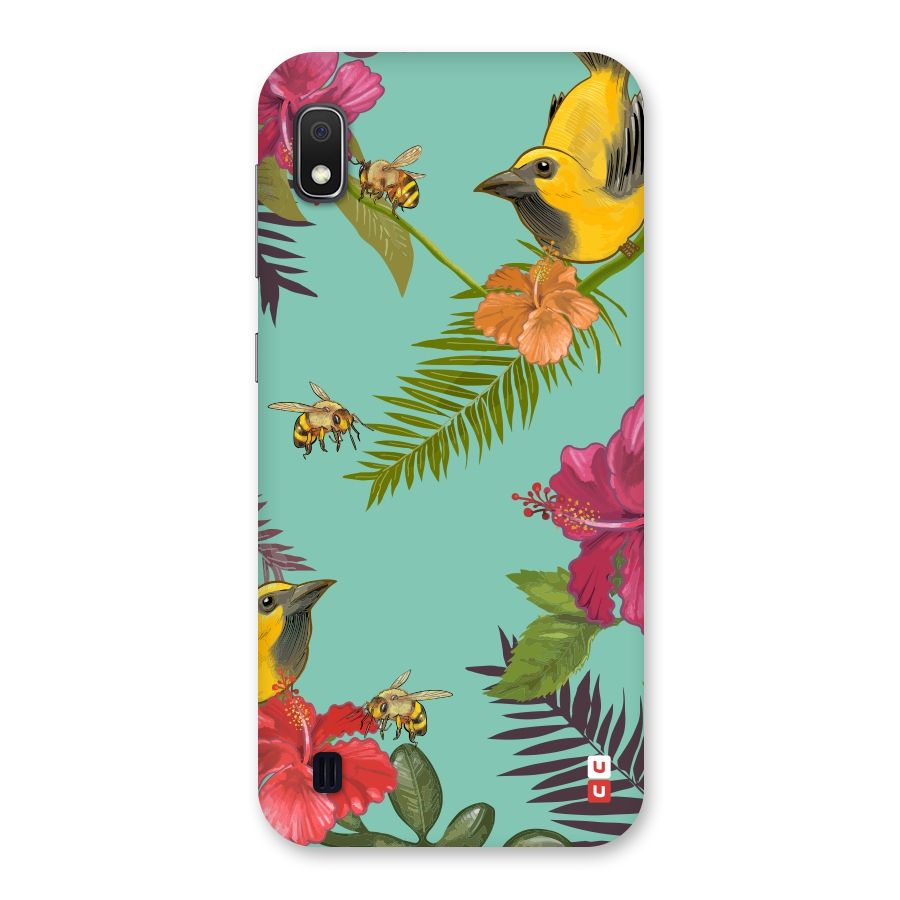 Flower Bird and Bee Back Case for Galaxy A10
