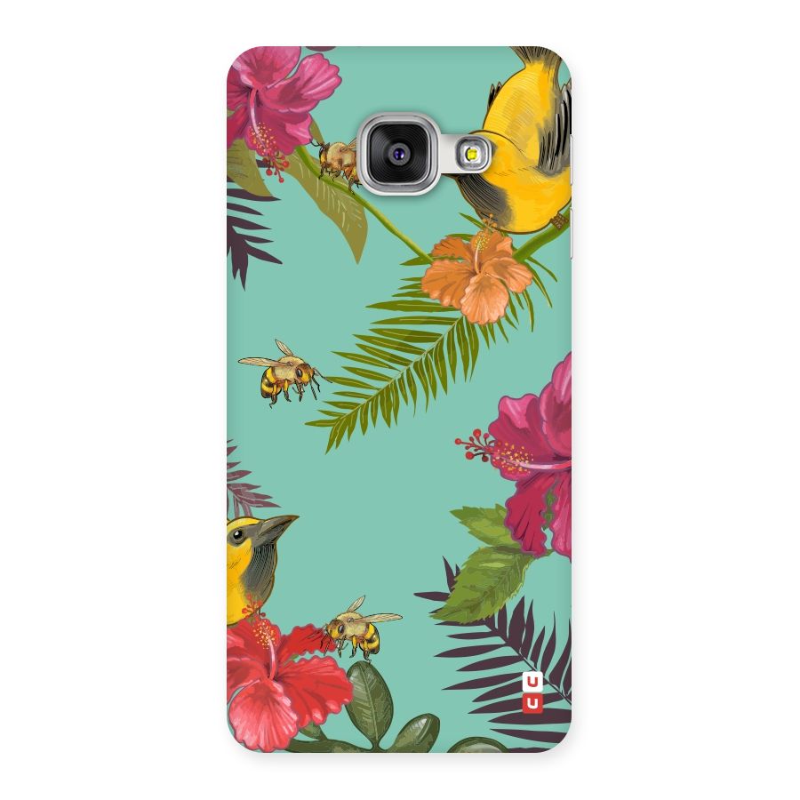 Flower Bird and Bee Back Case for Galaxy A3 2016