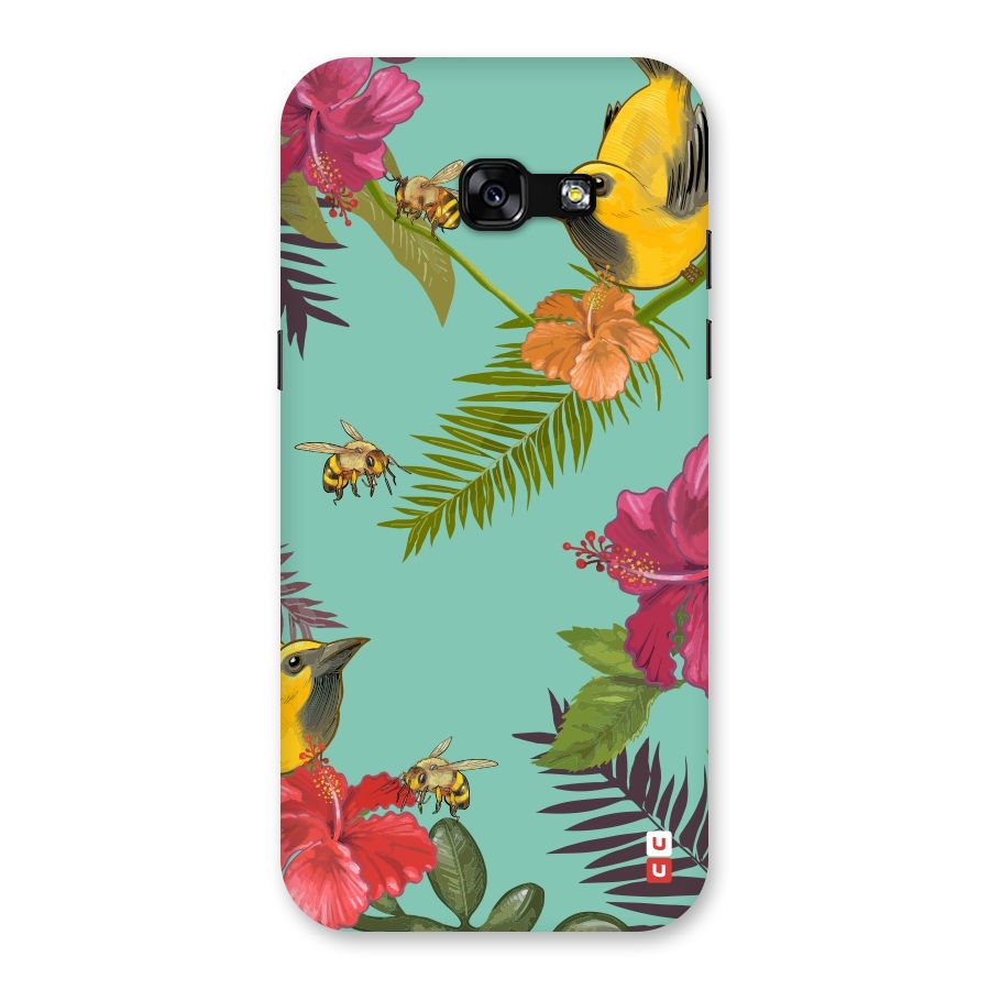 Flower Bird and Bee Back Case for Galaxy A5 2017