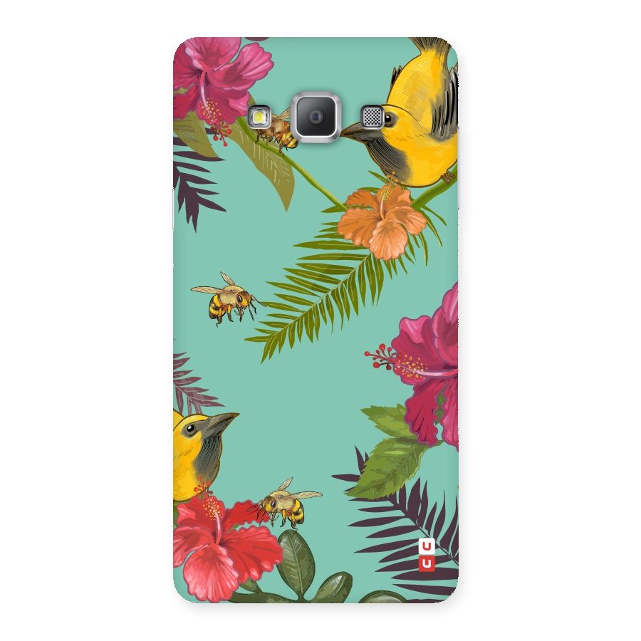 Flower Bird and Bee Back Case for Galaxy A7