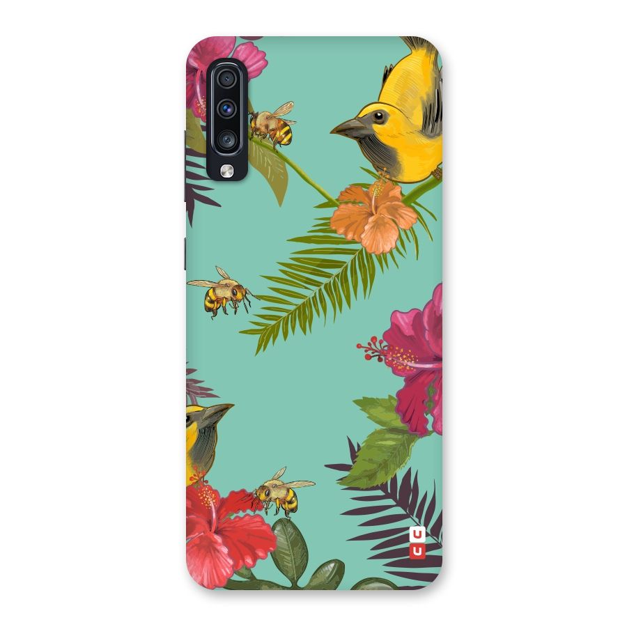 Flower Bird and Bee Back Case for Galaxy A70