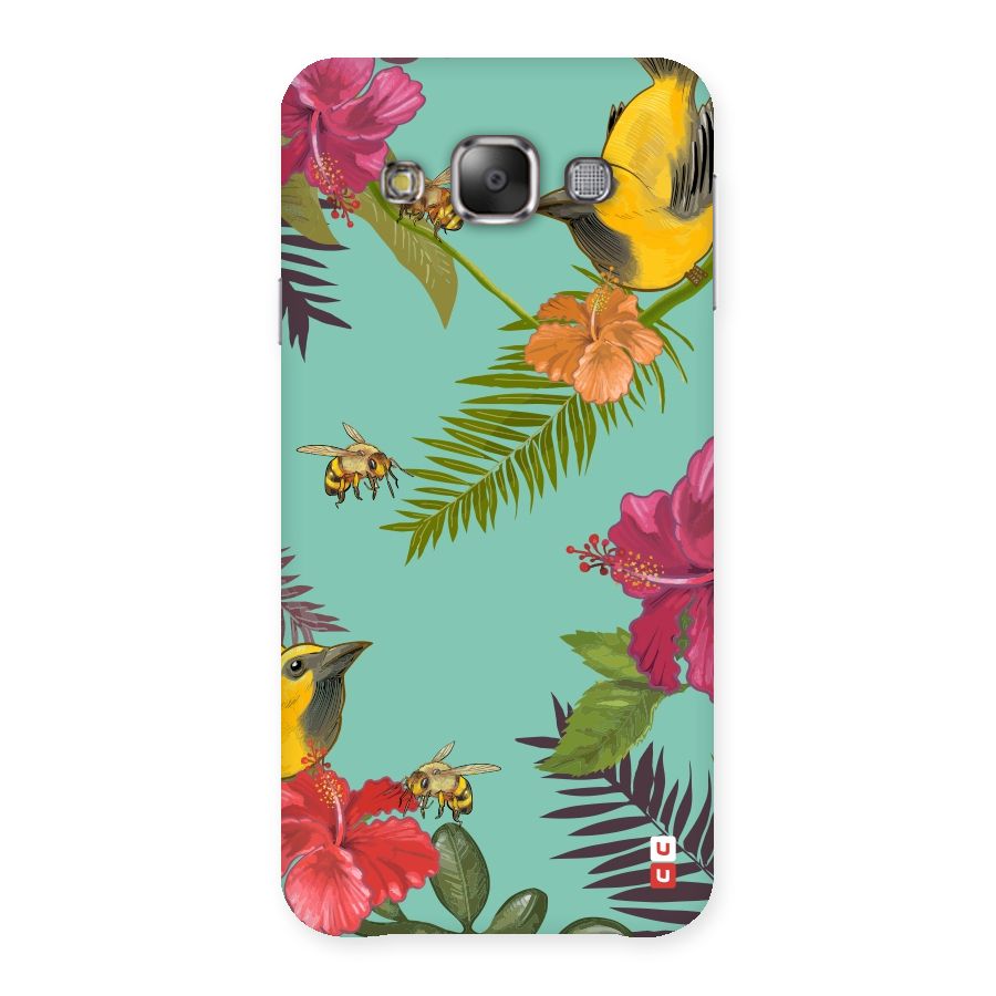 Flower Bird and Bee Back Case for Galaxy E7