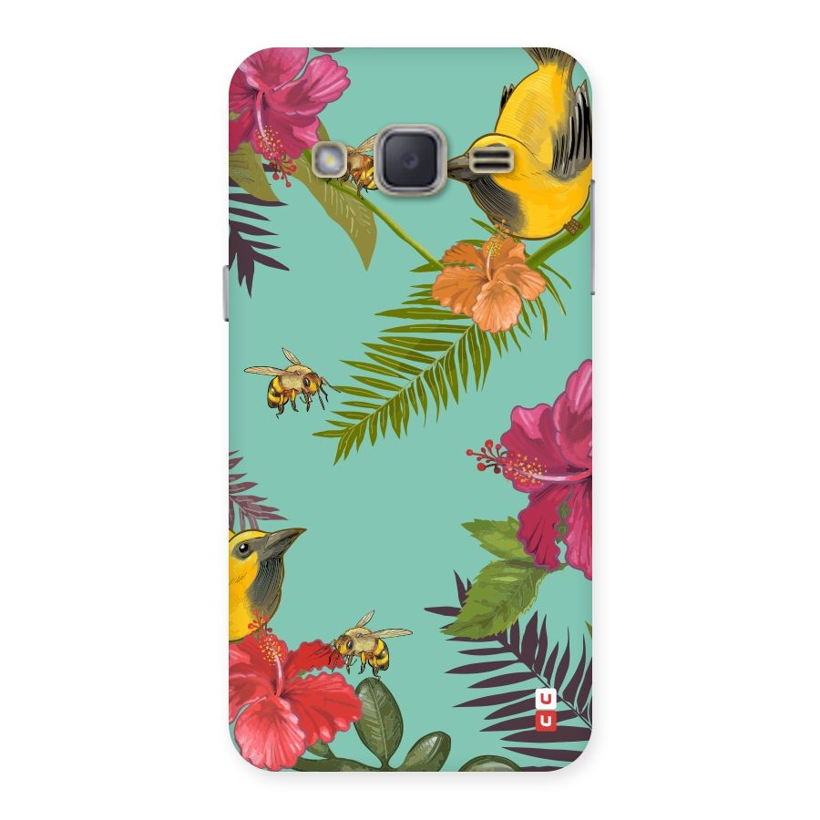 Flower Bird and Bee Back Case for Galaxy J2