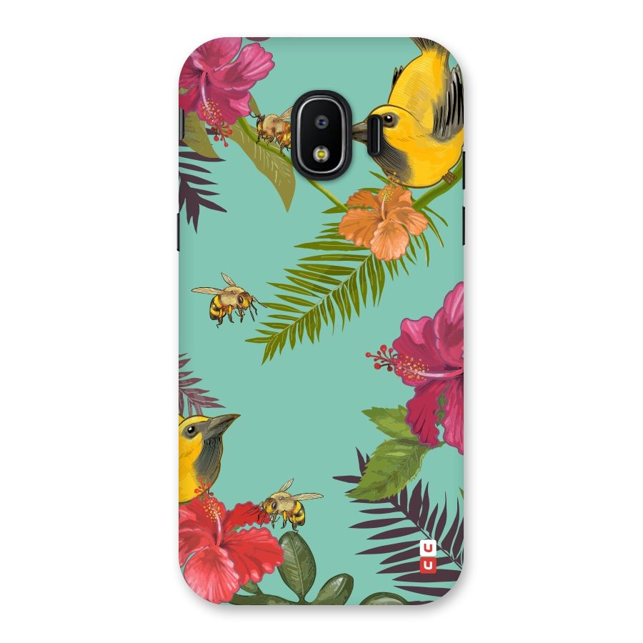 Flower Bird and Bee Back Case for Galaxy J2 Pro 2018