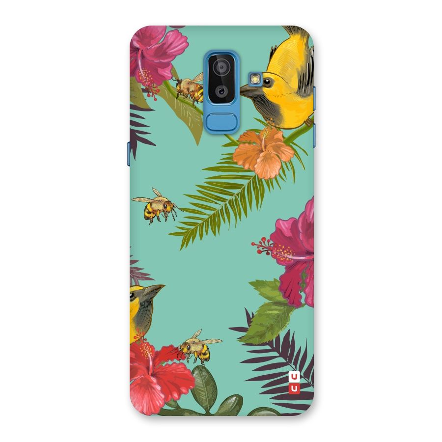 Flower Bird and Bee Back Case for Galaxy J8