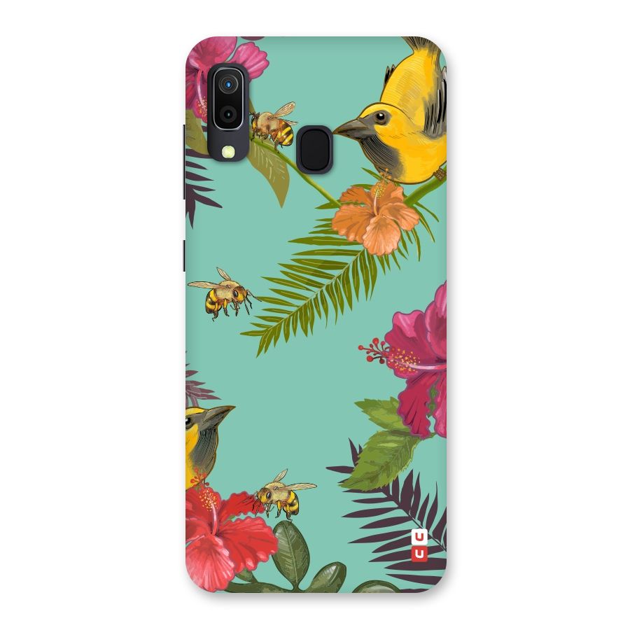 Flower Bird and Bee Back Case for Galaxy M10s