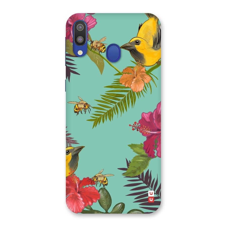 Flower Bird and Bee Back Case for Galaxy M20