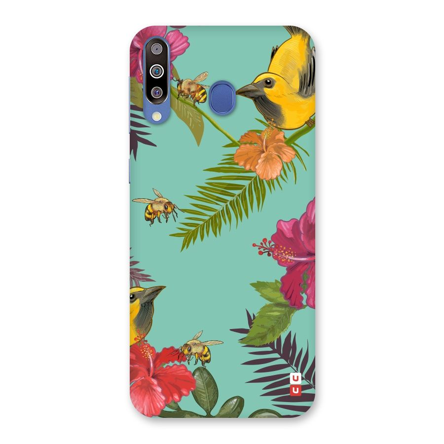 Flower Bird and Bee Back Case for Galaxy M30