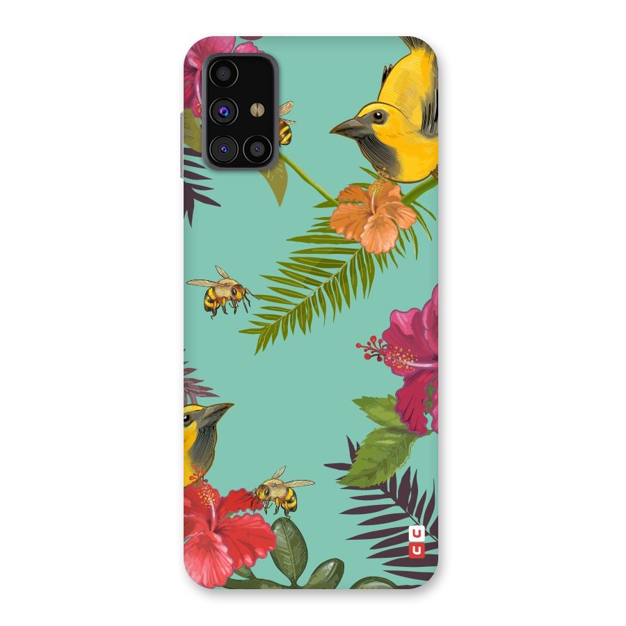 Flower Bird and Bee Back Case for Galaxy M31s