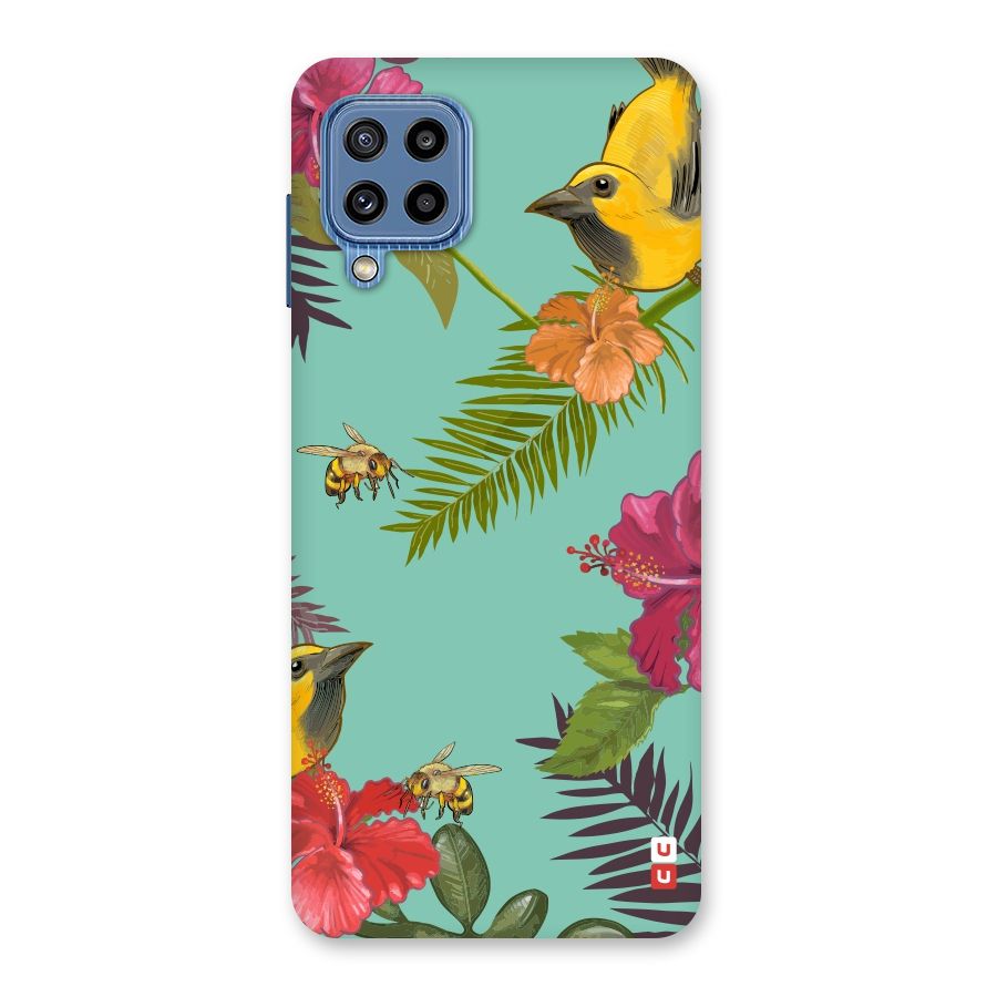 Flower Bird and Bee Back Case for Galaxy M32