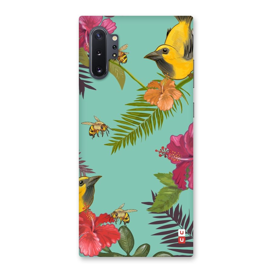 Flower Bird and Bee Back Case for Galaxy Note 10 Plus