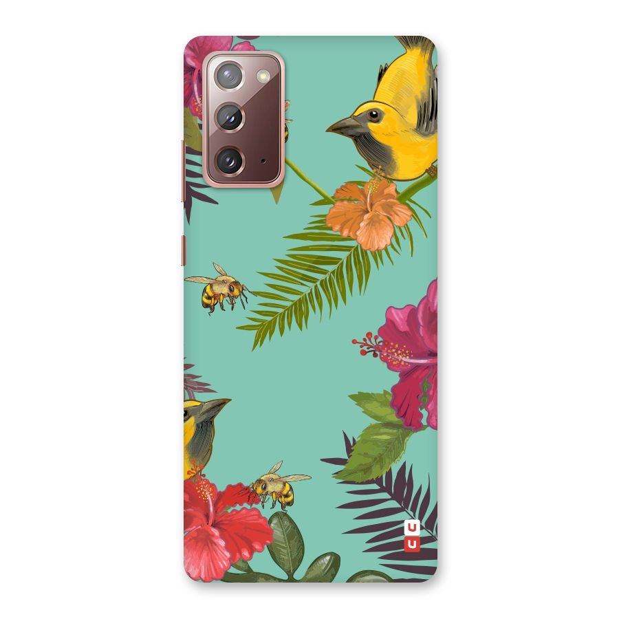 Flower Bird and Bee Back Case for Galaxy Note 20