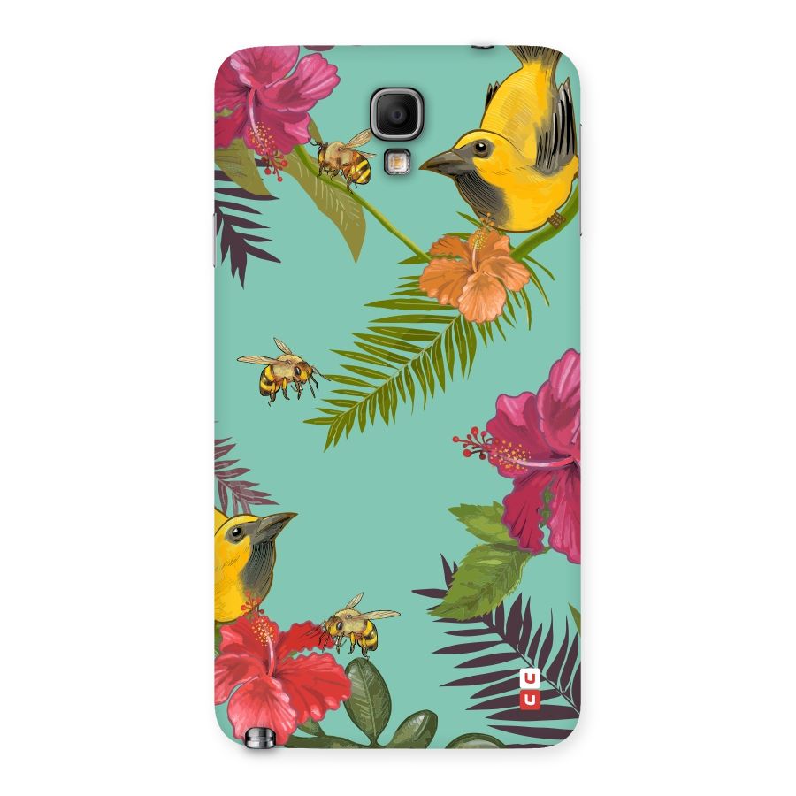Flower Bird and Bee Back Case for Galaxy Note 3 Neo
