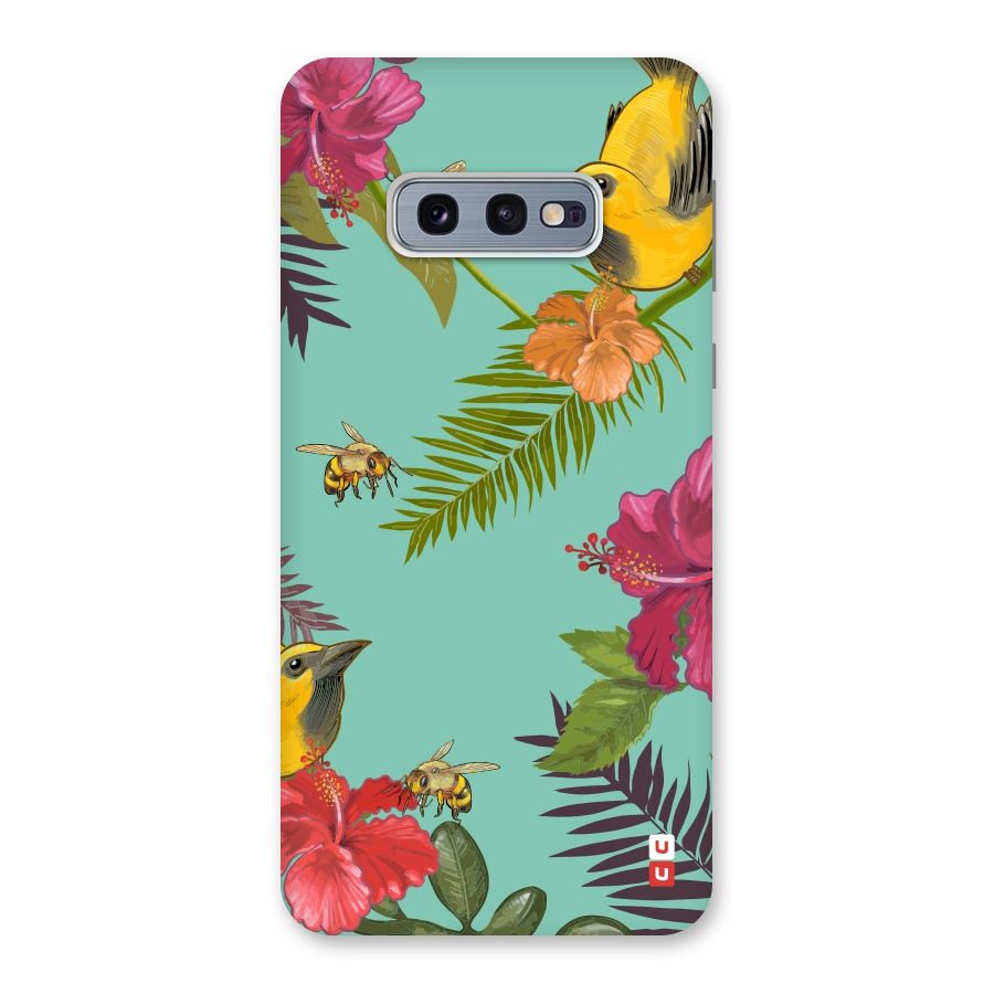 Flower Bird and Bee Back Case for Galaxy S10e