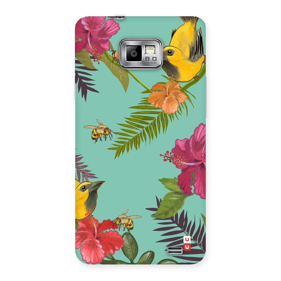 Flower Bird and Bee Back Case for Galaxy S2