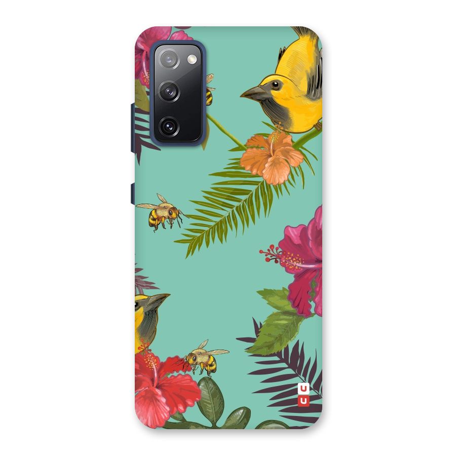 Flower Bird and Bee Back Case for Galaxy S20 FE