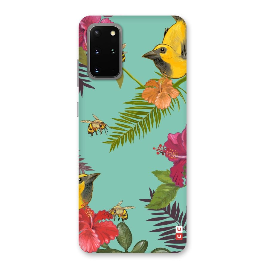 Flower Bird and Bee Back Case for Galaxy S20 Plus