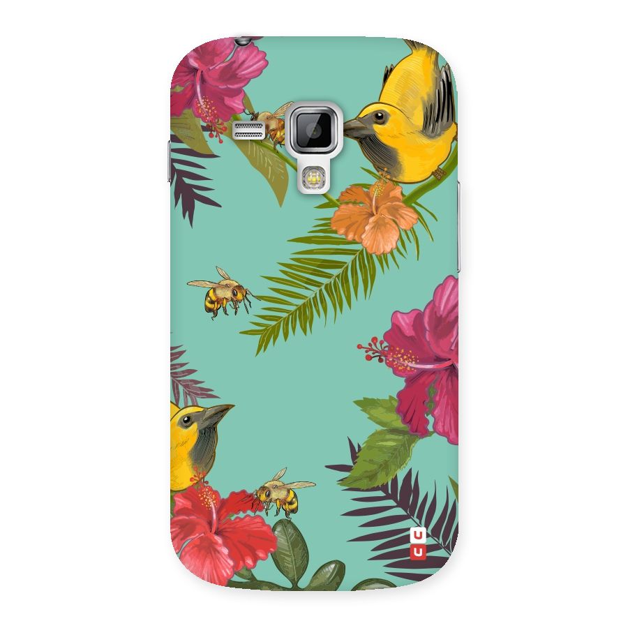 Flower Bird and Bee Back Case for Galaxy S Duos