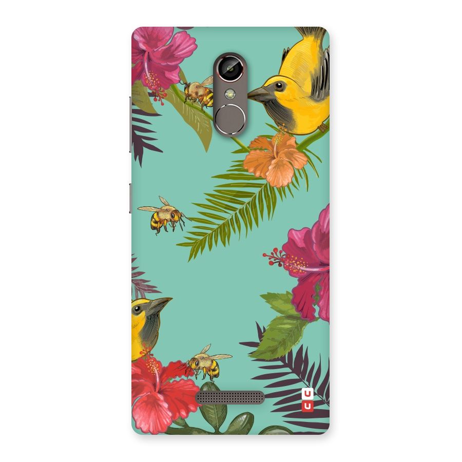 Flower Bird and Bee Back Case for Gionee S6s