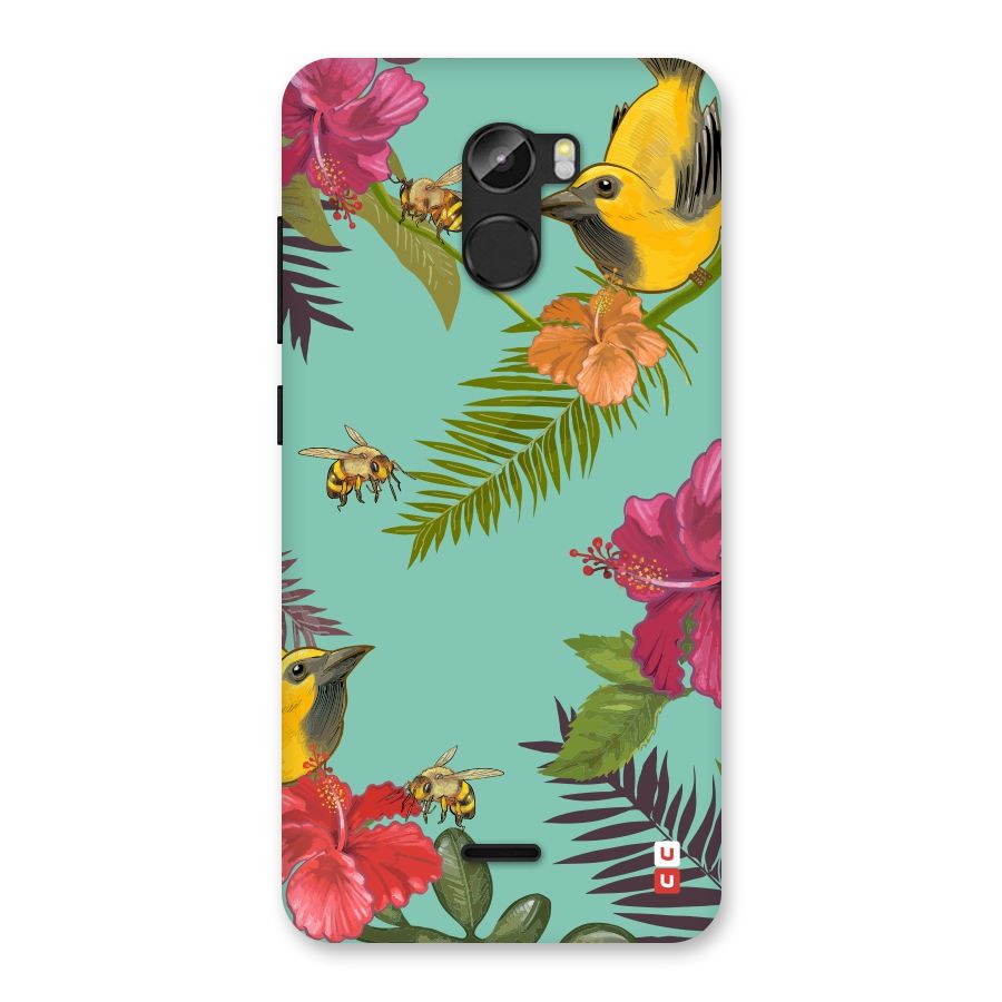Flower Bird and Bee Back Case for Gionee X1