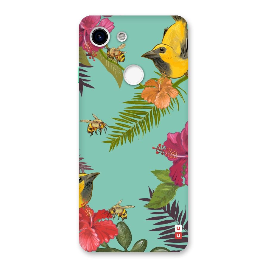 Flower Bird and Bee Back Case for Google Pixel 3