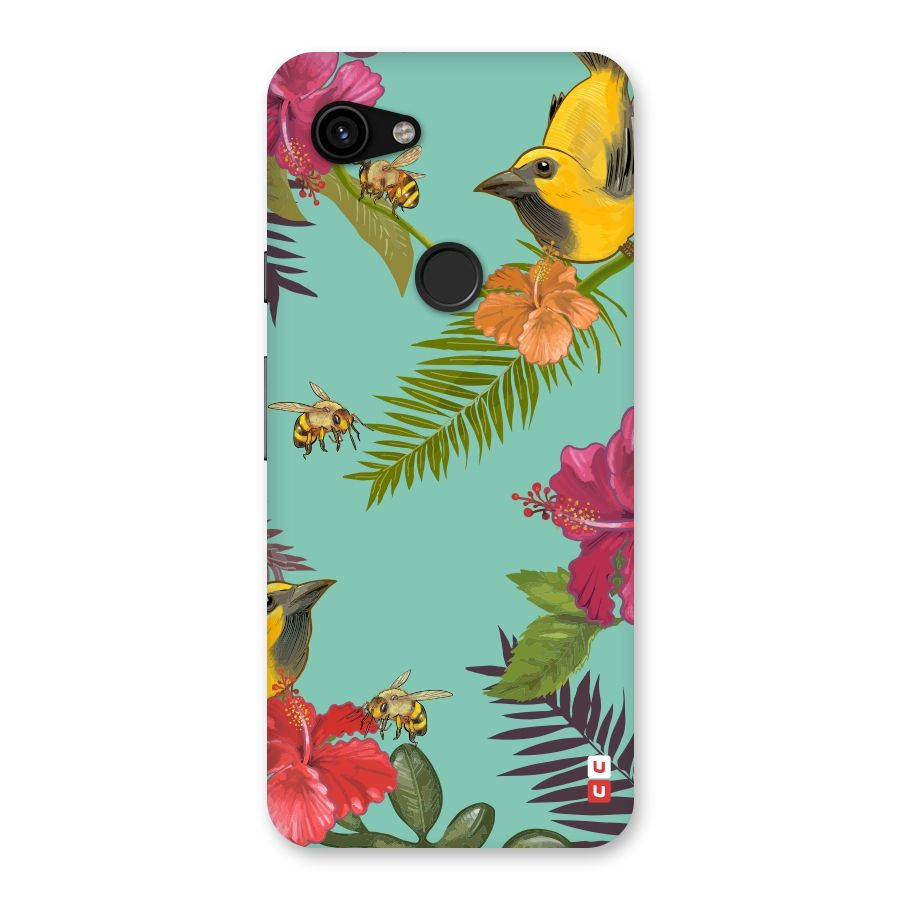 Flower Bird and Bee Back Case for Google Pixel 3a