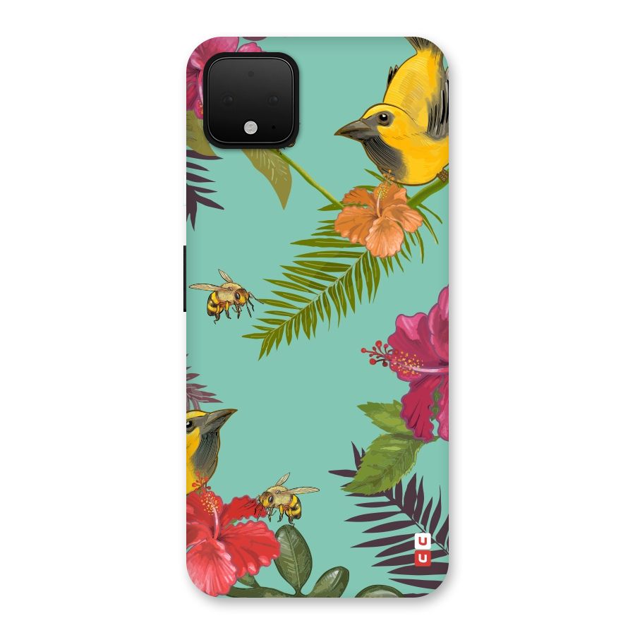 Flower Bird and Bee Back Case for Google Pixel 4 XL