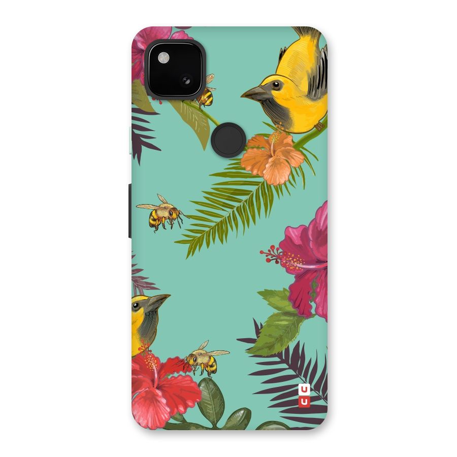 Flower Bird and Bee Back Case for Google Pixel 4a