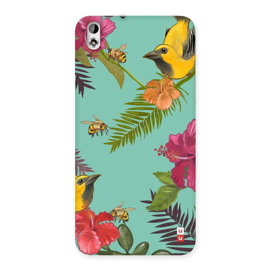 Flower Bird and Bee Back Case for HTC Desire 816g