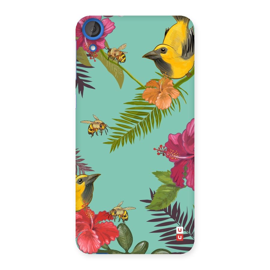 Flower Bird and Bee Back Case for HTC Desire 820