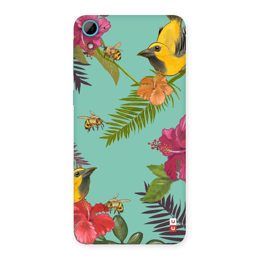 Flower Bird and Bee Back Case for HTC Desire 826