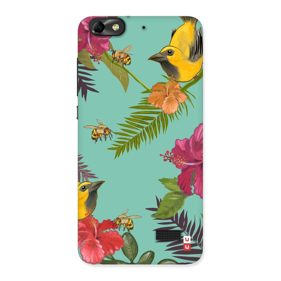 Flower Bird and Bee Back Case for Honor 4C