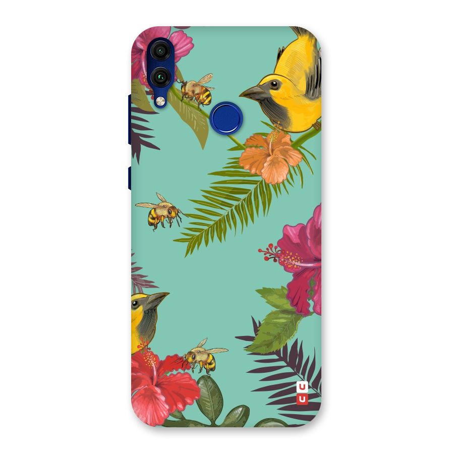 Flower Bird and Bee Back Case for Honor 8C