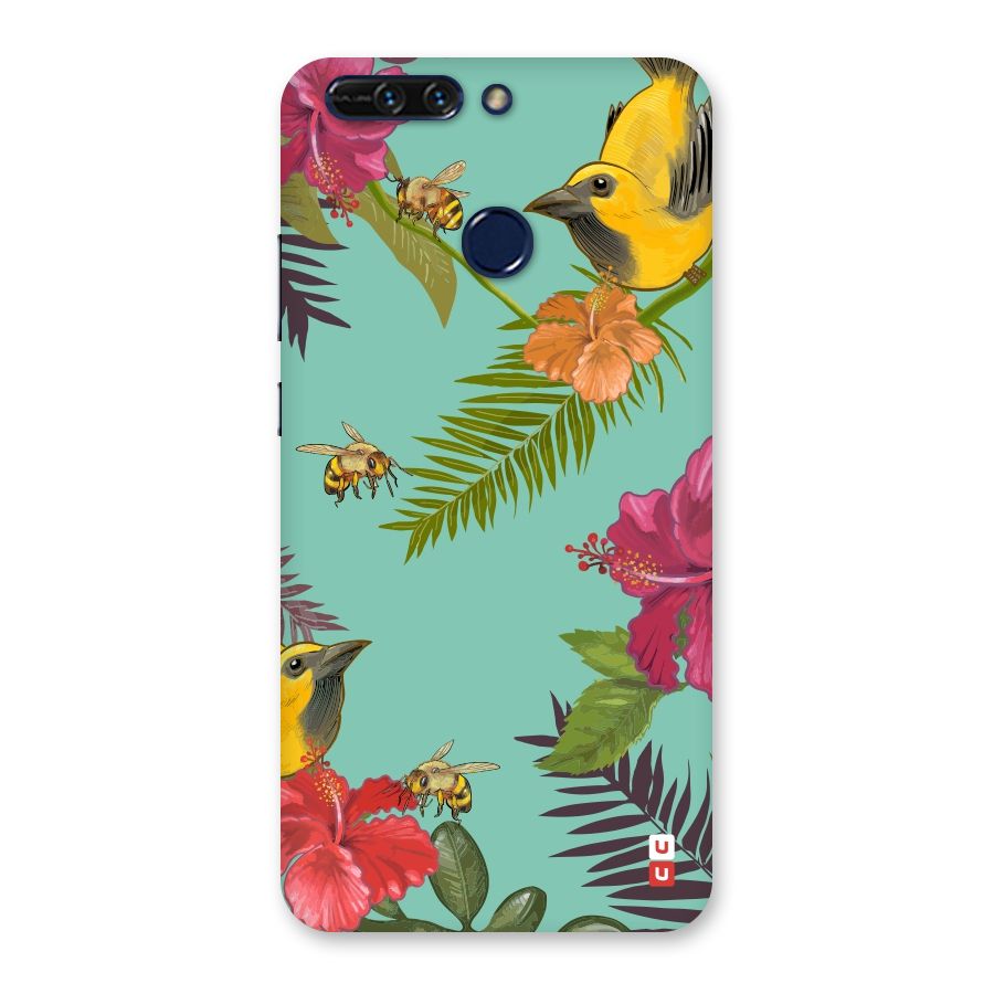 Flower Bird and Bee Back Case for Honor 8 Pro